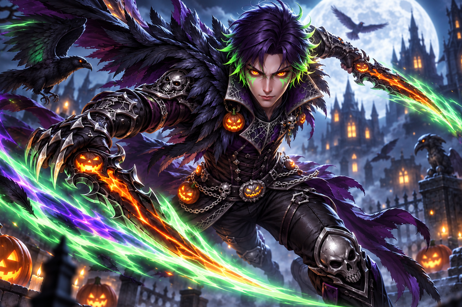 Halloween Raven – alapforma