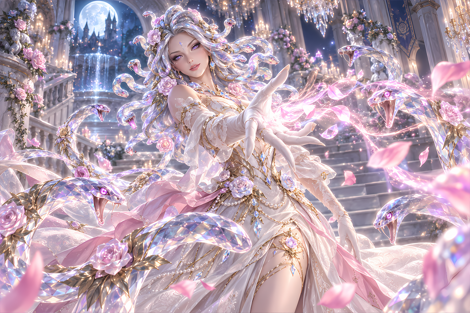 Kristály Medusa skin ART