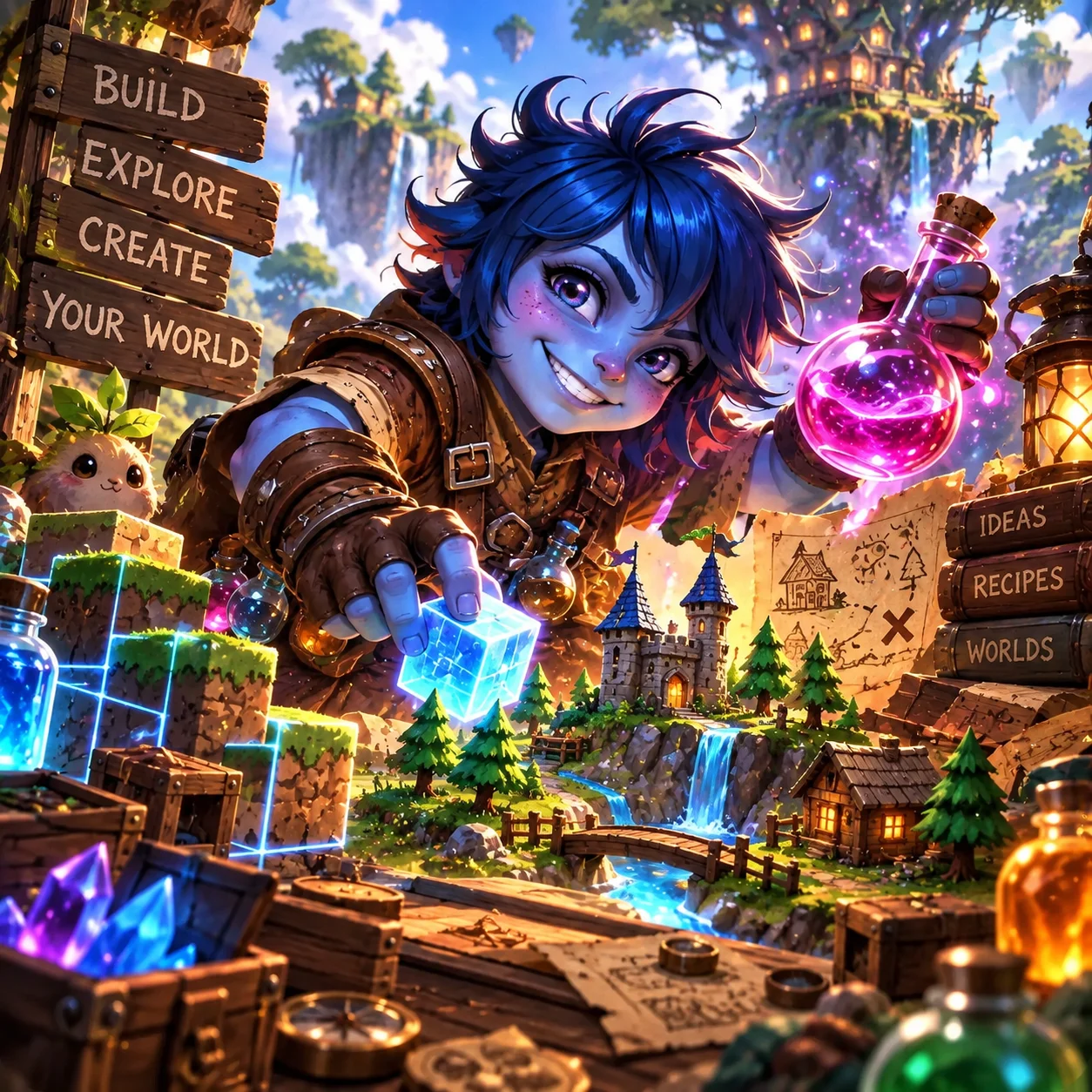 Sandbox játékmód illusztráció
